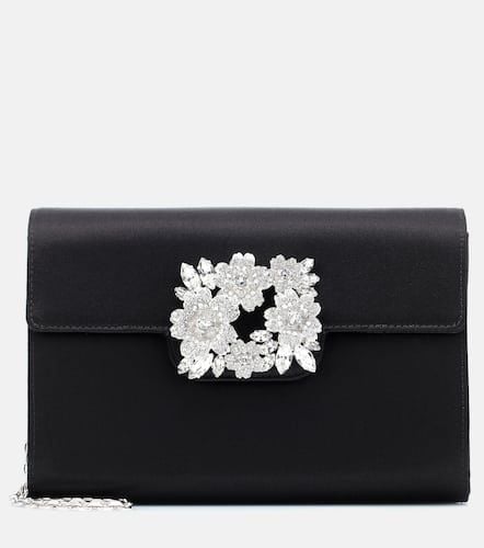 RV Bouquet embellished satin clutch - Roger Vivier - Modalova