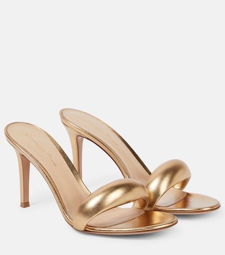 Bijoux 85 metallic leather mules - Gianvito Rossi - Modalova