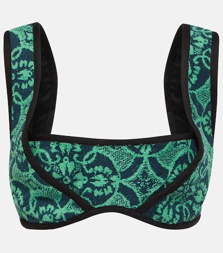 Bralette in spugna con stampa - Marine Serre - Modalova