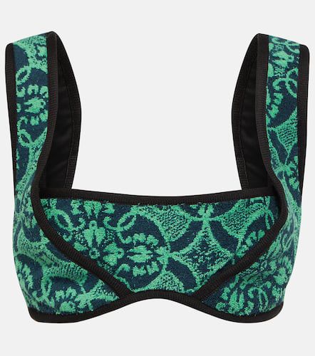 Marine Serre Printed terry bralette - Marine Serre - Modalova