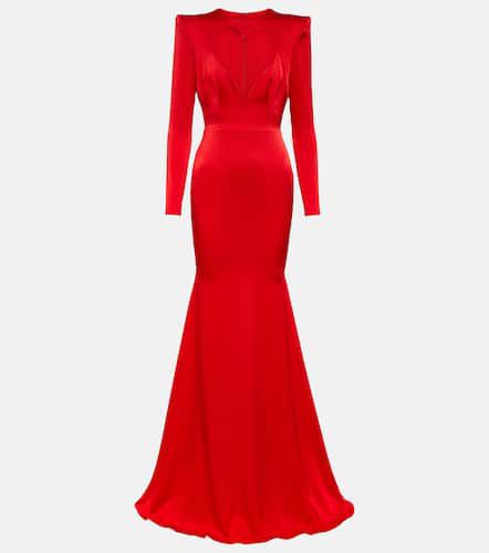 Garland cutout satin crÃªpe gown - Alex Perry - Modalova