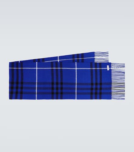 Check wool and cashmere scarf - Burberry - Modalova