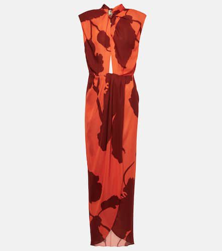 Cutout floral silk maxi dress - Johanna Ortiz - Modalova