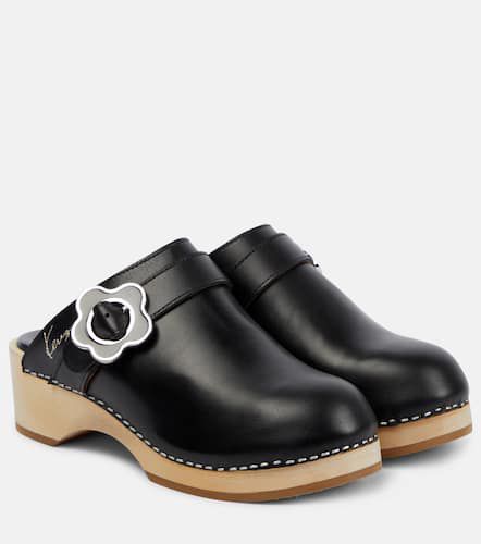 Kenzo Buckle-detail leather clogs - Kenzo - Modalova