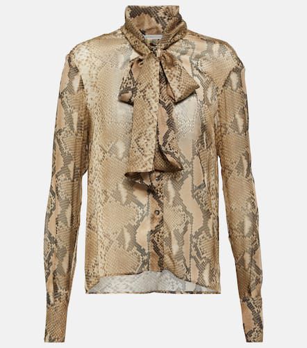 Snake-print silk blouse - Stella McCartney - Modalova