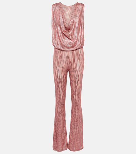 Jacquard cowl neck jumpsuit - Missoni Mare - Modalova