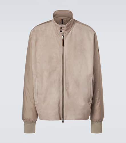 Moncler Lountere leather jacket - Moncler - Modalova