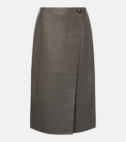 Yves Salomon Leather midi skirt - Yves Salomon - Modalova