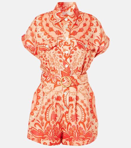 Farm Rio Floral linen romper - Farm Rio - Modalova