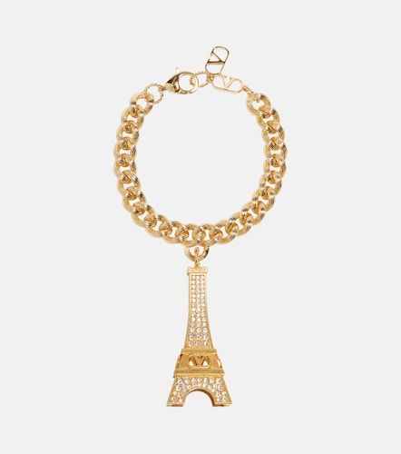 Eiffeltower crystal-embellished bracelet - Valentino - Modalova