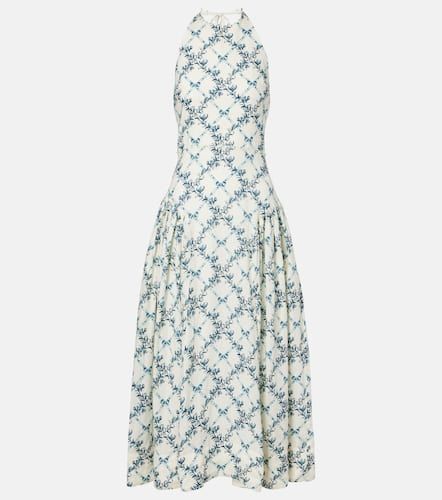 Balsa open-back linen midi dress - Agua by Agua Bendita - Modalova