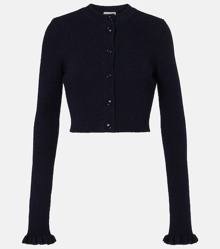 Alaïa Cardigan cropped con volant - Alaia - Modalova