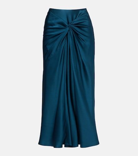 Dries Van Noten Gonna midi in raso - Dries Van Noten - Modalova