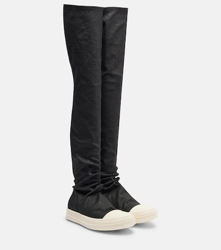 Overknee-Stiefel aus Denim - Rick Owens - Modalova