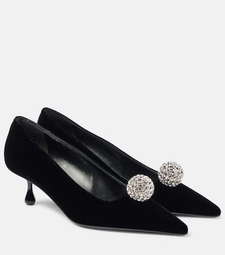 Orb 50 embellished velvet pumps - Jimmy Choo - Modalova