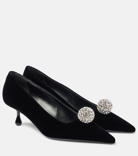 Vestido corto en mezcla de cupro con capa - Jimmy Choo - Modalova