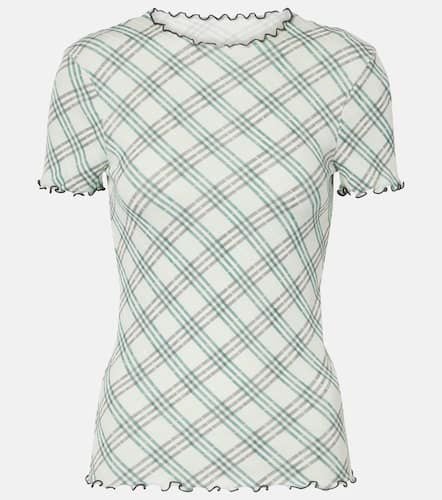 T-shirt Check in lana - Burberry - Modalova