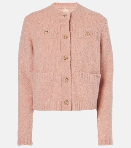 Cropped cashmere-blend bouclÃ© cardigan - Jardin des Orangers - Modalova