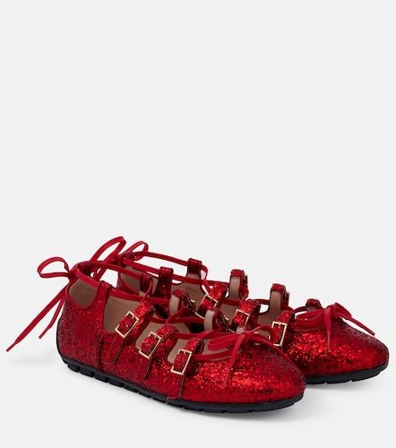 Bailarinas Ghillie con glitter - Simone Rocha - Modalova