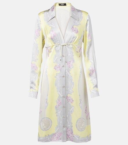 Abito chemisier Medusa Cameo in twill di seta - Versace - Modalova