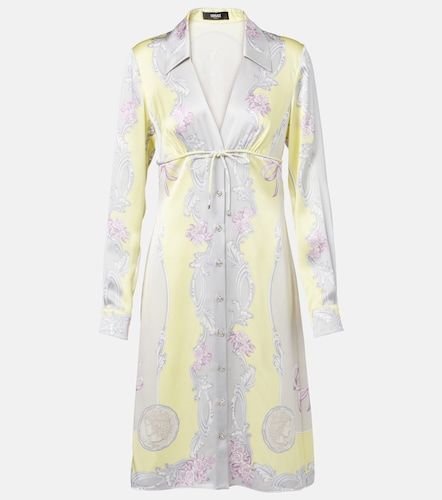 Vestido camisero Medusa Cameo de sarga de seda - Versace - Modalova