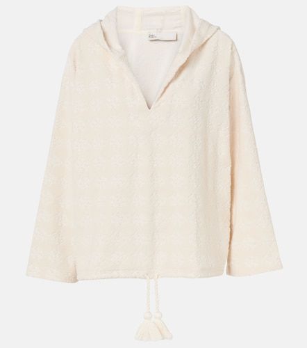 Pullover in jacquard di misto cotone - Tory Burch - Modalova