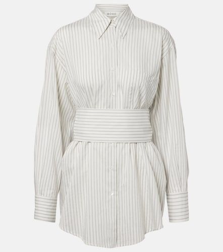 Róhe Camisa de seda y algodón a rayas con cinturón - Rohe - Modalova