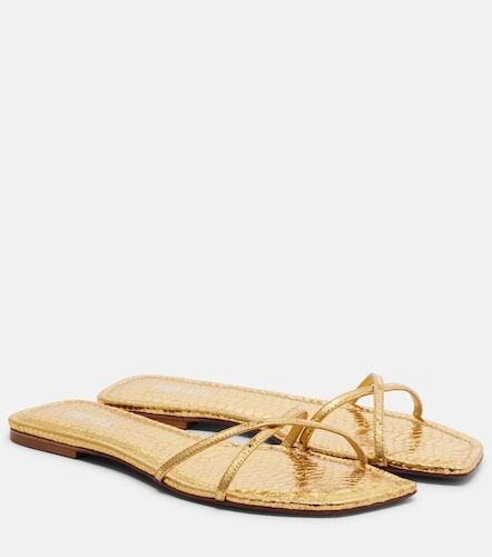 Biarritz metallic leather sandals - Paris Texas - Modalova