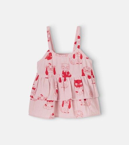 Top Minibabies de algodón estampada con volantes - Mini Rodini - Modalova