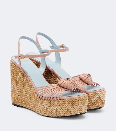 Alpargatas con cuña Cœur Royal de piel - Valentino Garavani - Modalova