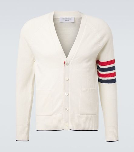 Cardigan 4-Bar in lino e cotone - Thom Browne - Modalova