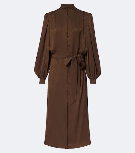 Midikleid aus Seiden-Jacquard - Valentino - Modalova