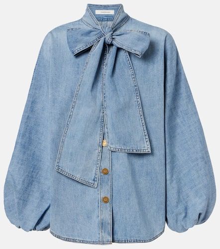 Blusa di jeans Indra con fiocco - Zimmermann - Modalova