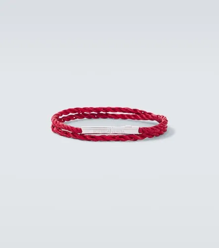 Knot sterling silver and leather bracelet - Bottega Veneta - Modalova