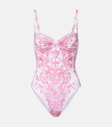 Embellished printed swimsuit - Camilla - Modalova
