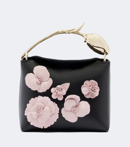 Bloom Mini applique leather top-handle bag - Erdem - Modalova