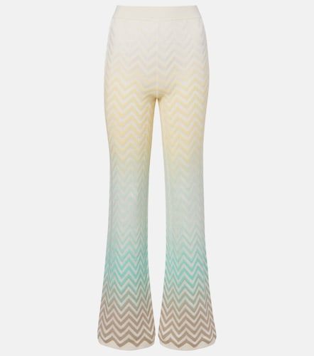 Pantaloni flared in misto cotone a zig-zag - Missoni - Modalova