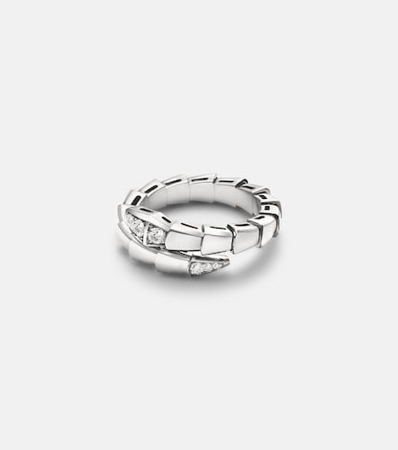 Anillo Serpenti Viper de oro blanco de 18 ct con diamantes - Bvlgari - Modalova