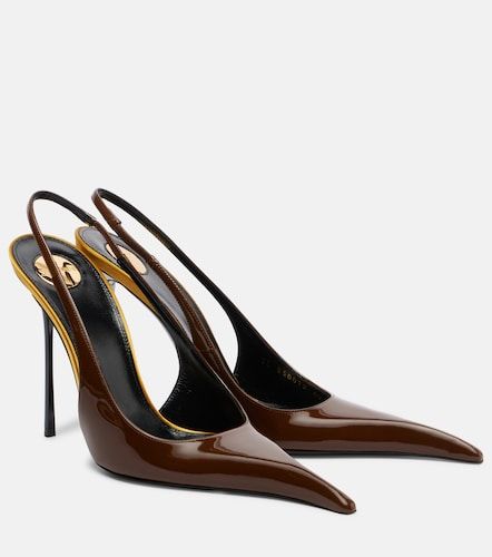 Pumps slingback Amalia 110 in vernice - Saint Laurent - Modalova