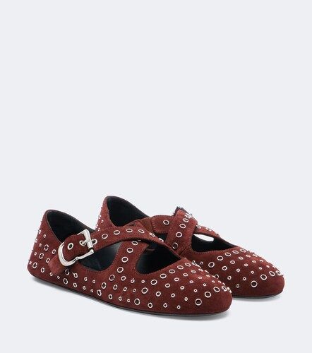 Alaïa Ballerine in suede con borchie - Alaia - Modalova