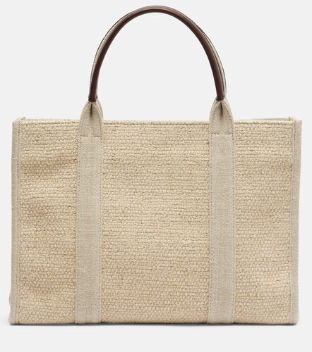 Borsa Georgia Medium in canvas con pelle - The Row - Modalova