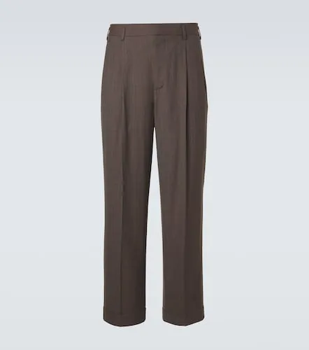 Isaac virgin wool crepe straight pants - Loro Piana - Modalova