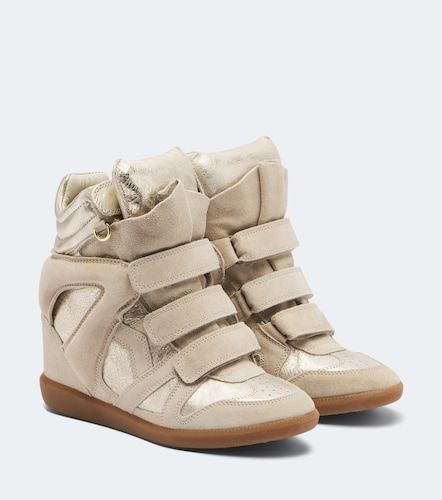 Sneakers Bekett in pelle e suede con zeppa - Isabel Marant - Modalova
