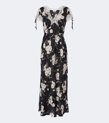 Abito midi Fern in raso con pizzo floreale - Rixo - Modalova