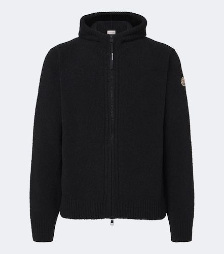 Sudadera con capucha de bouclé en mezcla de lana - Moncler - Modalova