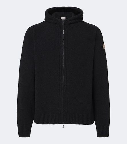 Sudadera con capucha de bouclé en mezcla de lana - Moncler - Modalova