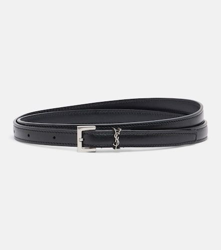 Cassandre leather belt - Saint Laurent - Modalova