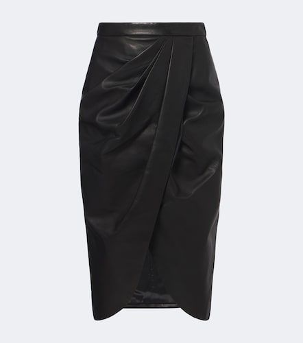 Balmain Midirock aus Leder - Balmain - Modalova