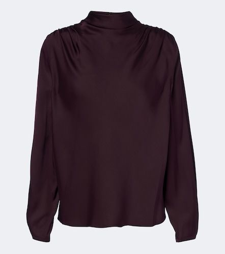 Vince Draped silk-blend top - Vince - Modalova