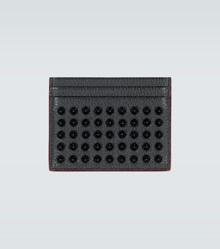 Kios Spikes leather card holder - Christian Louboutin - Modalova